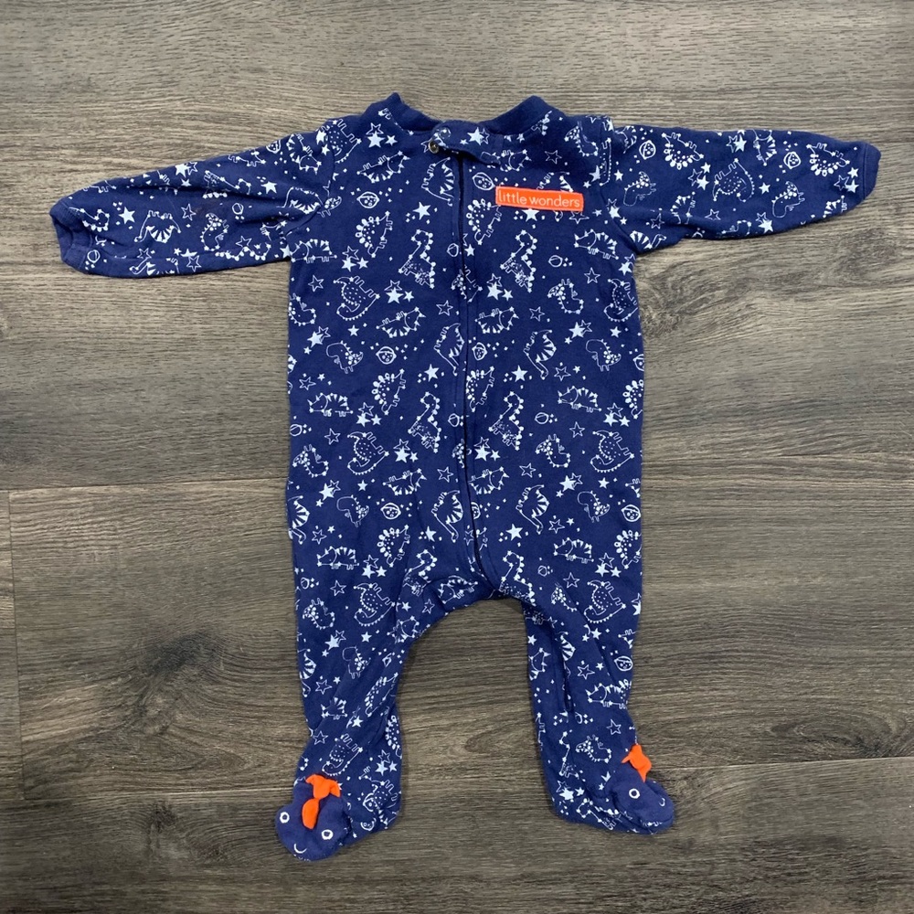 Little Wonders Navy Dinosaur Sleeper